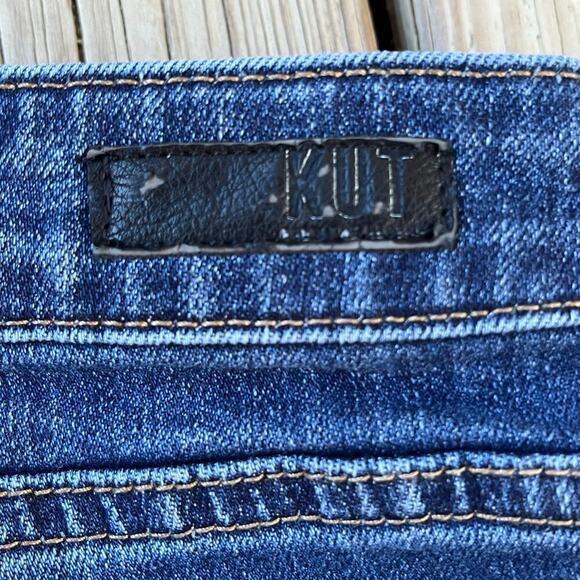 KUT From The Kloth Women's Catherine Fab Ab Boyfriend Jeans Medium Wash Size 16 - Picture 7 of 9